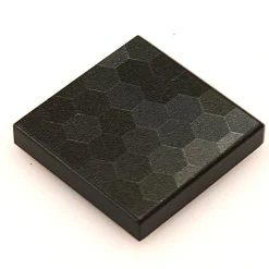 The Brick Show Shop Black Shades HEX Flooring - Custom Printed 2x2 Tile