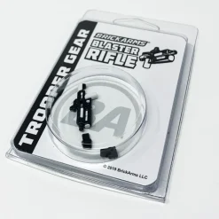 The Brick Show Shop Blaster Rifle, WHITE Trooper Gear - BrickArms