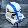 The Brick Show Shop Blue Lieutenant Clone Trooper Helmet (Phase 3) - Clone Army Customs