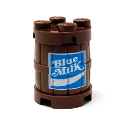 The Brick Show Shop Blue Milk Barrel / Keg made from LEGO parts - B3 Customs