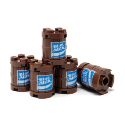 The Brick Show Shop Blue Milk Barrel / Keg made from LEGO parts - B3 Customs