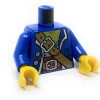The Brick Show Shop Blue Pirate Coat Torso w/ Silver Collar - Official LEGO® Part