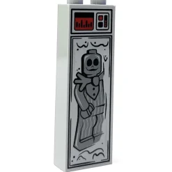 The Brick Show Shop Bone Daddy (Halloween) in Carbonite (1x2x5 Brick) - B3 Customs