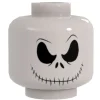 The Brick Show Shop Bone Daddy, Jack Skellington Smiling Minifig Head - B3 Customs printed on LEGO element