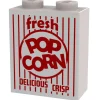 The Brick Show Shop Box of Fresh Popcorn Brick using LEGO bricks - B3 Customs
