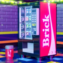 The Brick Show Shop Brick - B3 Customs Soda Vending Machine made using LEGO parts