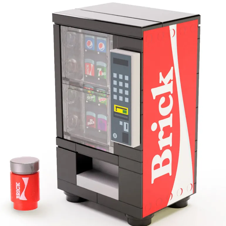 The Brick Show Shop Brick - B3 Customs Soda Vending Machine made using LEGO parts