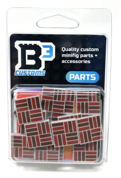 The Brick Show Shop Brick (Mason) Flooring (Pack of 20) - B3 Customs Printed on LEGO 2x2 Tiles