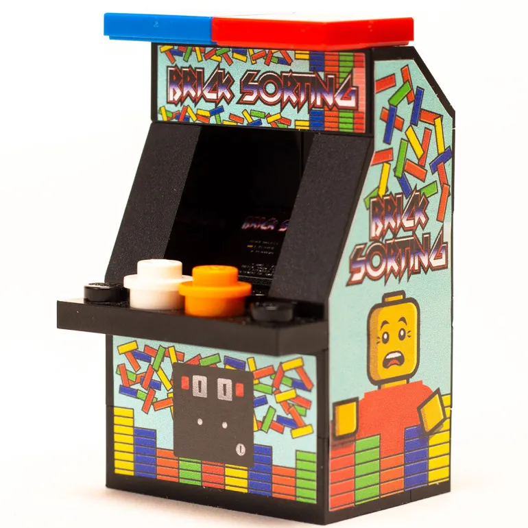 The Brick Show Shop Brick Sorting - Custom Arcade Machine made with LEGO parts