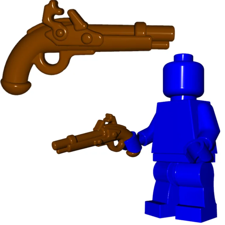 The Brick Show Shop Brick Warriors Flintlock Pistol - LEGO Compatible