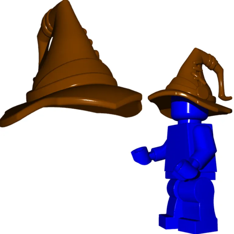 The Brick Show Shop Brick Warriors Minifigure Wizards Hat - LEGO Compatible
