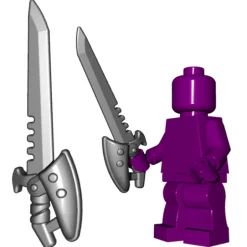 The Brick Show Shop Brick Warriors Scavenger Sword for Minifigures - LEGO Compatible