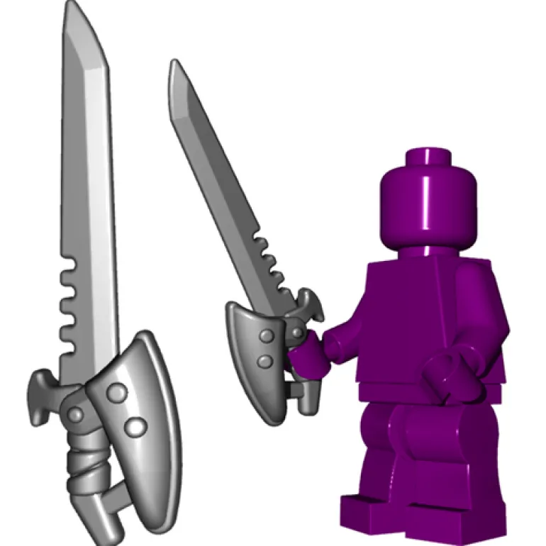 The Brick Show Shop Brick Warriors Scavenger Sword for Minifigures - LEGO Compatible