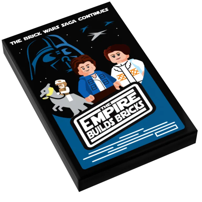 The Brick Show Shop Brick Wars: The Empire Builds Back Movie Tile Cover (2x3 Tile) - B3 Cu