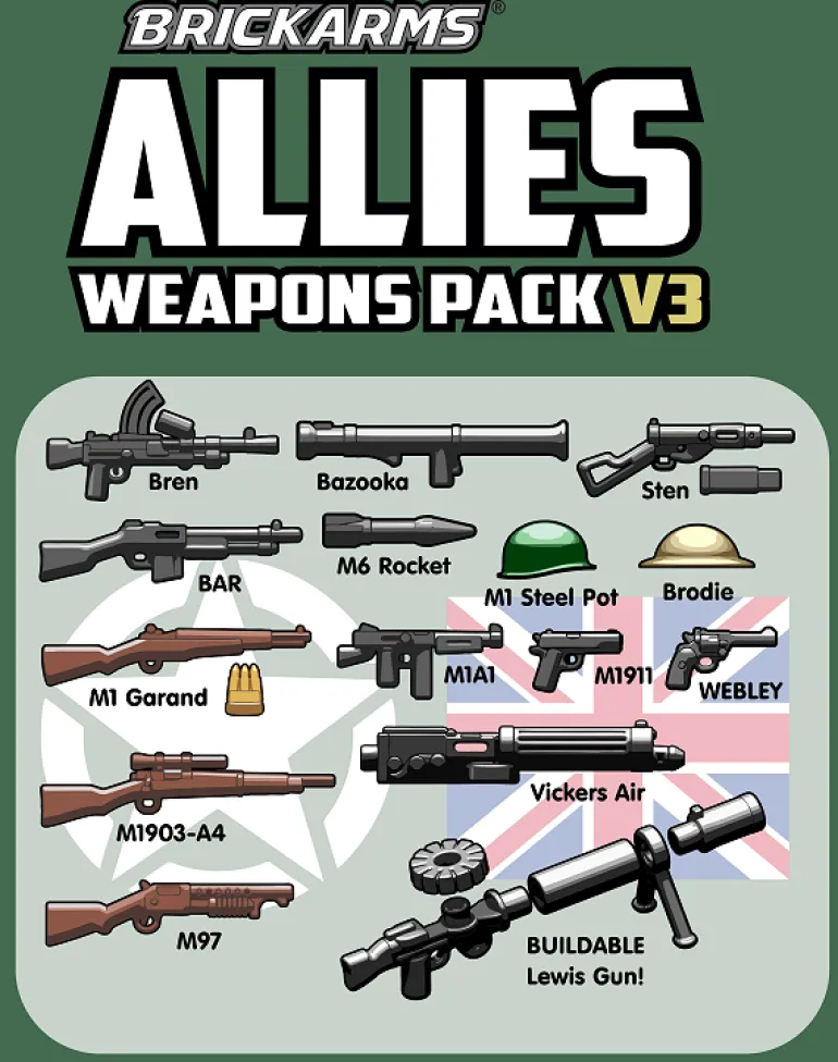 The Brick Show Shop BrickArms Allies V3 Pack