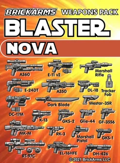 The Brick Show Shop BrickArms Blasters Nova Minifigure Weapons Pack