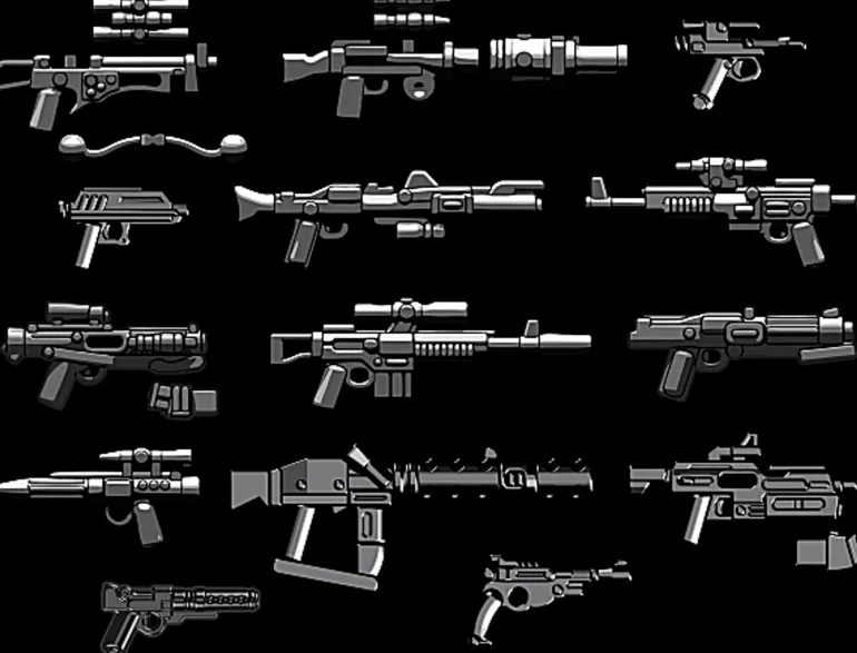The Brick Show Shop BrickArms Blasters Revolution V2 Minifigure Weapons Pack