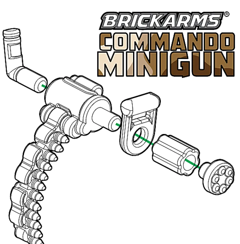The Brick Show Shop BrickArms Commando Minigun Pack