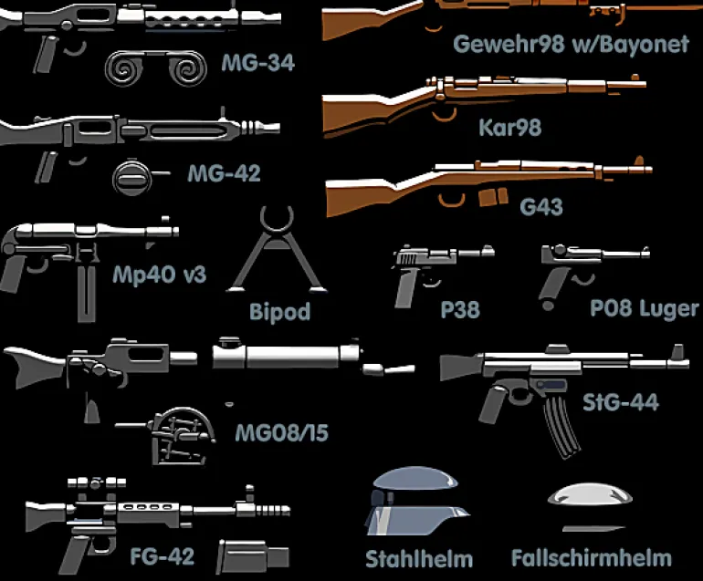 The Brick Show Shop BrickArms German Weapons Pack V3
