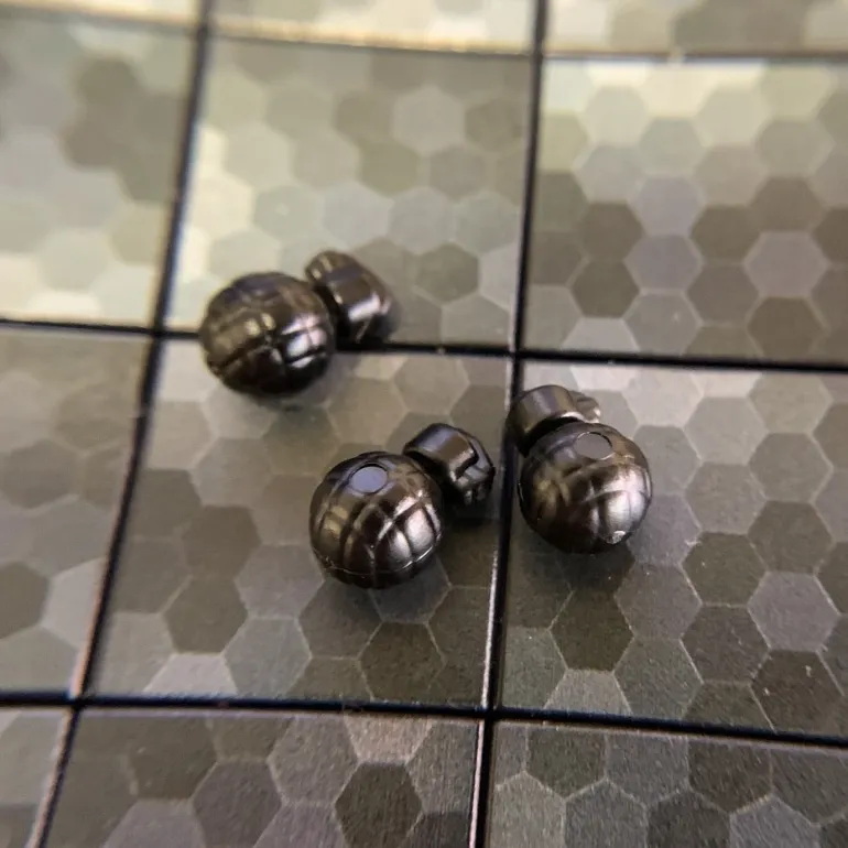 The Brick Show Shop BrickArms Mk2 Grenades (Set of 3) for LEGO Minifigures - LEGO Compatible