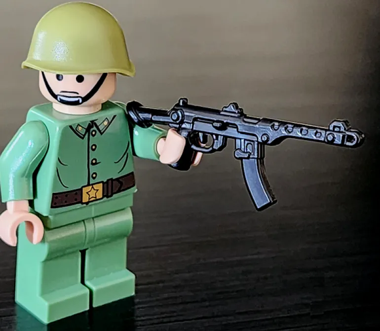 The Brick Show Shop BrickArms PPS-43 Extended Stock - Russian SMG for LEGO Minifigs