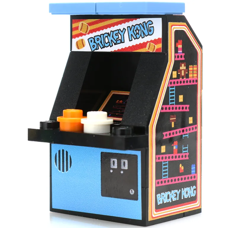 The Brick Show Shop Brickey Kong - Custom Arcade Machine made using LEGO parts