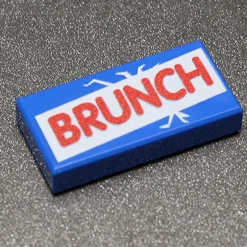 The Brick Show Shop Brunch - B3 Customs® Printed 1x2 Tile