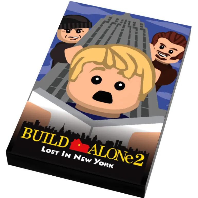 The Brick Show Shop Build Alone 2 Movie Cover (2x3 Tile) made using LEGO parts - B3 Custom