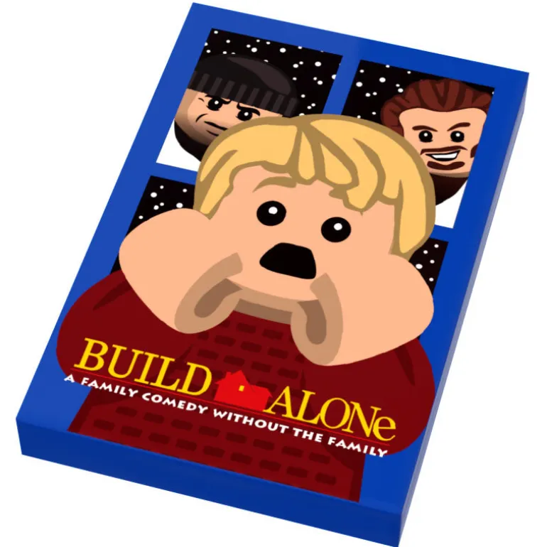 The Brick Show Shop Build Alone Movie Cover (2x3 Tile) made using LEGO parts - B3 Customs