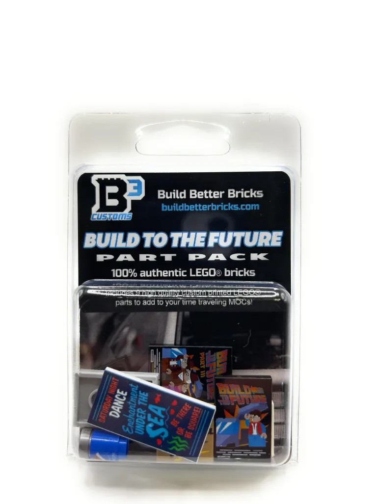 The Brick Show Shop Build to the Future Pack made from LEGO parts - B3 Customs