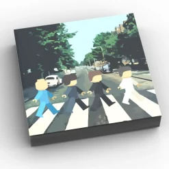 The Brick Show Shop Buildr Road - B3 Customs Music Album Cover (2x2 Tile) made using LEGO