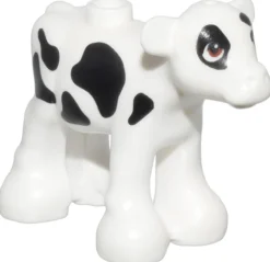The Brick Show Shop Calf, Baby Cow (White with Black Spots - Official LEGO® Part