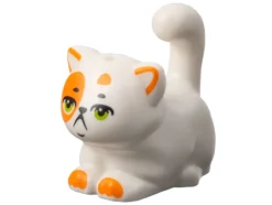 The Brick Show Shop Calico Cat (White) - Official LEGO® Part (2023)