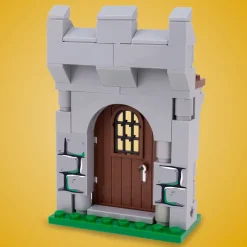 The Brick Show Shop Castle Door - Custom Castle Modular Building Set