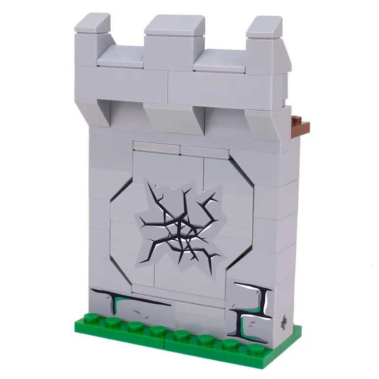 The Brick Show Shop Castle Wall (Breakable) - Custom Castle Modular Building Set
