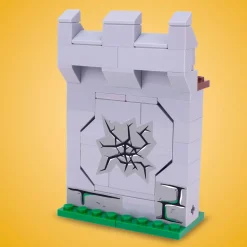 The Brick Show Shop Castle Wall (Breakable) - Custom Castle Modular Building Set