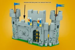 The Brick Show Shop Castle Wall (Breakable) - Custom Castle Modular Building Set