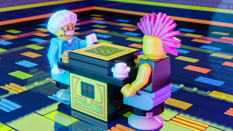 The Brick Show Shop Centipieces (Cocktail Style) - Custom Arcade Machine
