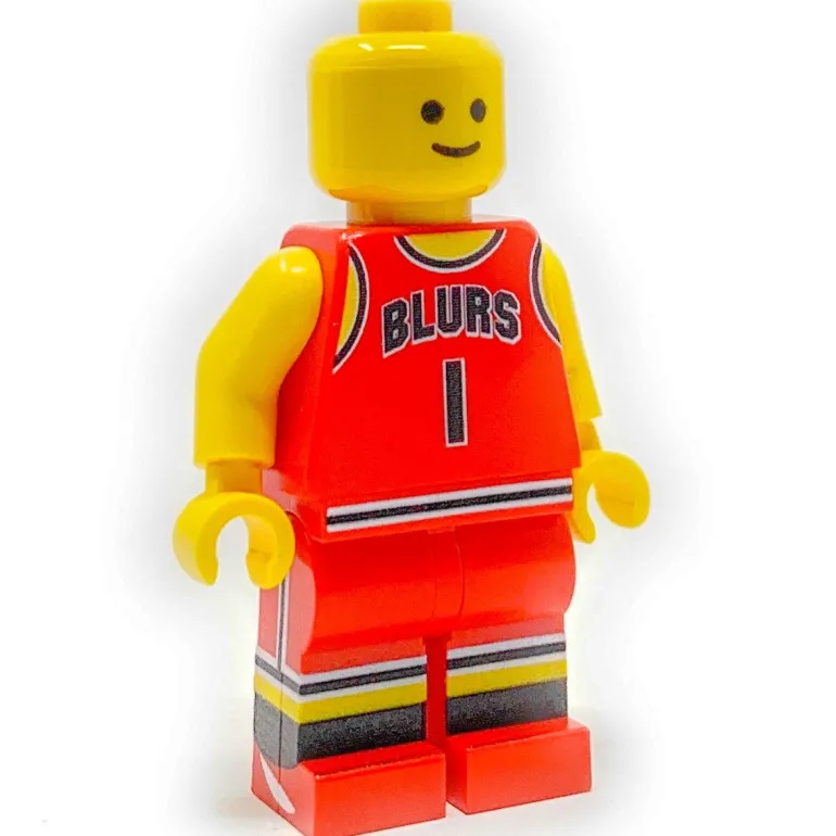 The Brick Show Shop #1 Chicago Blurs - B3 Customs® Basketball Player Minifig