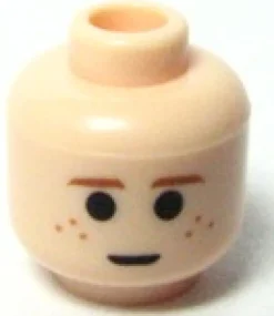 The Brick Show Shop Child Brown Eyebrows and Freckles, Large Pupils Pattern - Official LEG