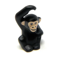 The Brick Show Shop Chimpanzee (Black w/ Light Nougat Face) - Official LEGO® Part
