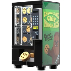 The Brick Show Shop Chocolate Chip Wookie Cookies Vending Machine Building Set made using