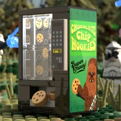 The Brick Show Shop Chocolate Chip Wookie Cookies Vending Machine Building Set made using