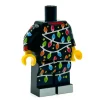 The Brick Show Shop Christmas Lights PJs LEGO Minifig Body - B3 Customs