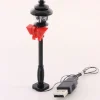 The Brick Show Shop Christmas Light-Up Lamp Post (Yellow Light) for LEGO layouts