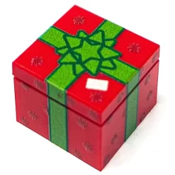 The Brick Show Shop Christmas Present (Red) - Custom Printed LEGO 2x2 Tile/Brick, B3 Custo
