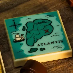 The Brick Show Shop City of Atlantis Treasure Map (2x2 Tile) made using LEGO part - B3 Cus
