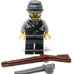 The Brick Show Shop Civil War Confederate Soldier - Custom LEGO Military Minifigure B3 Cus