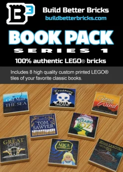 The Brick Show Shop Classic Books Pack (Series 1) made using LEGO parts