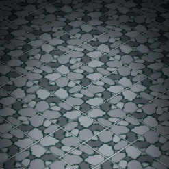 The Brick Show Shop Cobblestone Flooring (Plant Overgrowth) - Custom Printed 2x2 Tile